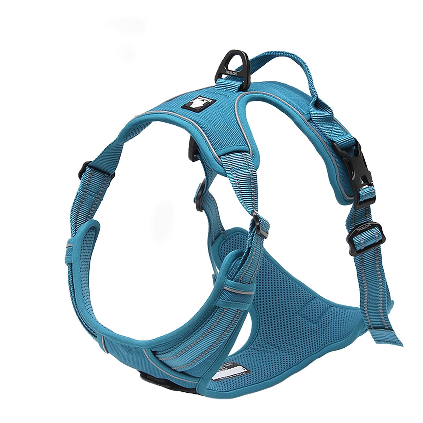 TRUE LOVE Truelove Adjustable No-Pull Dog Harness Reflective Pup Vest Harnesses Comfortable Control Brilliant Colors TLH5651(BlueL)